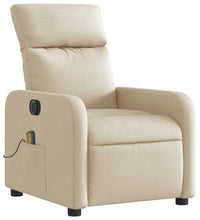 Massagesessel Elektrisch Creme Stoff