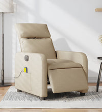 Massagesessel Elektrisch Creme Stoff
