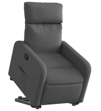 Relaxsessel mit Aufstehhilfe Dunkelgrau Stoff