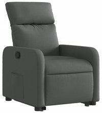 Relaxsessel mit Aufstehhilfe Dunkelgrau Stoff