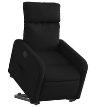 Relaxsessel mit Aufstehhilfe Schwarz Stoff