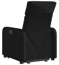 Relaxsessel mit Aufstehhilfe Schwarz Stoff