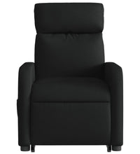 Relaxsessel mit Aufstehhilfe Schwarz Stoff
