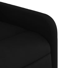 Relaxsessel mit Aufstehhilfe Schwarz Stoff