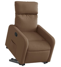 Relaxsessel mit Aufstehhilfe Braun Stoff