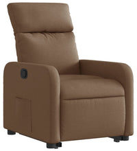 Relaxsessel mit Aufstehhilfe Braun Stoff
