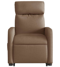 Relaxsessel mit Aufstehhilfe Braun Stoff