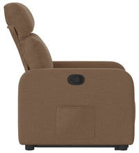 Relaxsessel mit Aufstehhilfe Braun Stoff