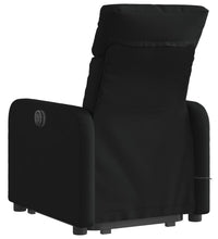 Massagesessel mit Aufstehhilfe Schwarz Stoff