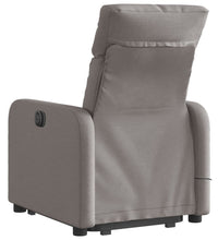 Massagesessel mit Aufstehhilfe Taupe Stoff