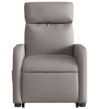 Massagesessel mit Aufstehhilfe Taupe Stoff