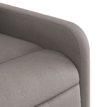 Massagesessel mit Aufstehhilfe Taupe Stoff