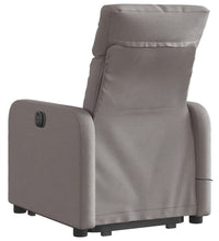 Elektrischer Massagesessel mit Aufstehhilfe Taupe Stoff