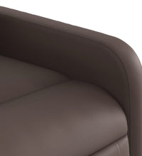 Elektrischer Relaxsessel Braun Kunstleder