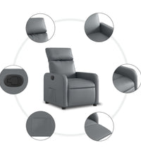 Relaxsessel Elektrisch Grau Kunstleder
