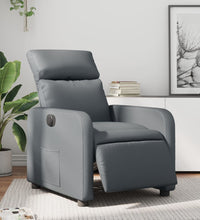 Relaxsessel Elektrisch Grau Kunstleder