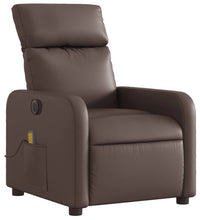 Massagesessel Elektrisch Braun Kunstleder