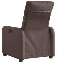 Massagesessel Elektrisch Braun Kunstleder