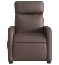 Massagesessel Elektrisch Braun Kunstleder
