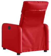 Massagesessel Elektrisch Rot Kunstleder