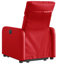 Relaxsessel mit Aufstehhilfe Rot Kunstleder