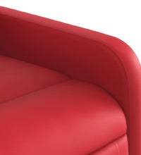 Relaxsessel mit Aufstehhilfe Rot Kunstleder