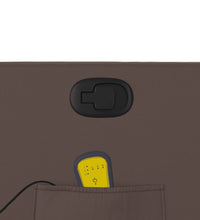 Massagesessel mit Aufstehhilfe Braun Kunstleder