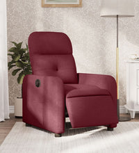 Relaxsessel Elektrisch Weinrot Stoff