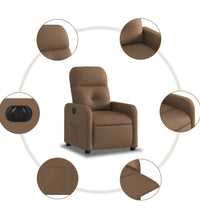 Relaxsessel Elektrisch Braun Stoff