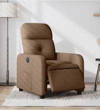 Relaxsessel Elektrisch Braun Stoff