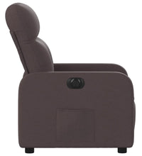 Relaxsessel Elektrisch Dunkelbraun Stoff