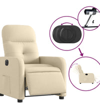 Relaxsessel Elektrisch Creme Stoff