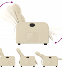Relaxsessel Elektrisch Creme Stoff