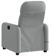 Massagesessel Elektrisch Hellgrau Stoff