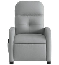 Massagesessel Elektrisch Hellgrau Stoff