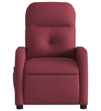 Massagesessel Elektrisch Weinrot Stoff
