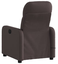 Massagesessel Elektrisch Dunkelbraun Stoff