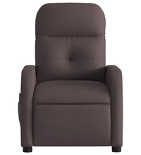 Massagesessel Elektrisch Dunkelbraun Stoff