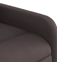 Massagesessel Elektrisch Dunkelbraun Stoff