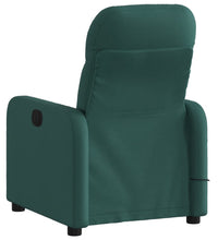Massagesessel Elektrisch Dunkelgrün Stoff