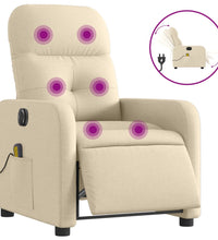 Massagesessel Elektrisch Creme Stoff