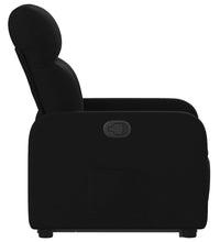 Relaxsessel mit Aufstehhilfe Schwarz Stoff