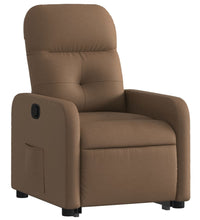 Relaxsessel mit Aufstehhilfe Braun Stoff