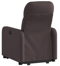 Relaxsessel mit Aufstehhilfe Dunkelbraun Stoff