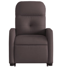 Relaxsessel mit Aufstehhilfe Dunkelbraun Stoff