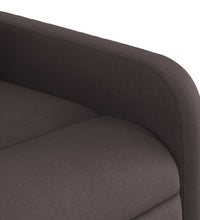 Relaxsessel mit Aufstehhilfe Dunkelbraun Stoff