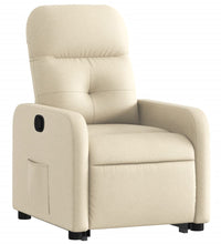 Relaxsessel mit Aufstehhilfe Creme Stoff
