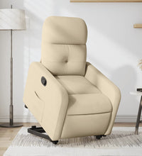 Relaxsessel mit Aufstehhilfe Creme Stoff