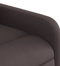 Massagesessel mit Aufstehhilfe Dunkelbraun Stoff
