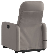 Massagesessel mit Aufstehhilfe Taupe Stoff